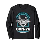 CVN-76 USS Ronald Reagan Aircraft Carrier Long Sleeve T-Shirt