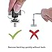 DEDC 8 Pack Hardtop Quick Removal Fastener Thumb Screws and Nuts, 8pcs Tie Down D-Rings Anchors Replacement for 1995-2017 JK YJ TJ JKU Sports Sahara Freedom Rubicon X & Unlimited (8 Packs Screw Set)