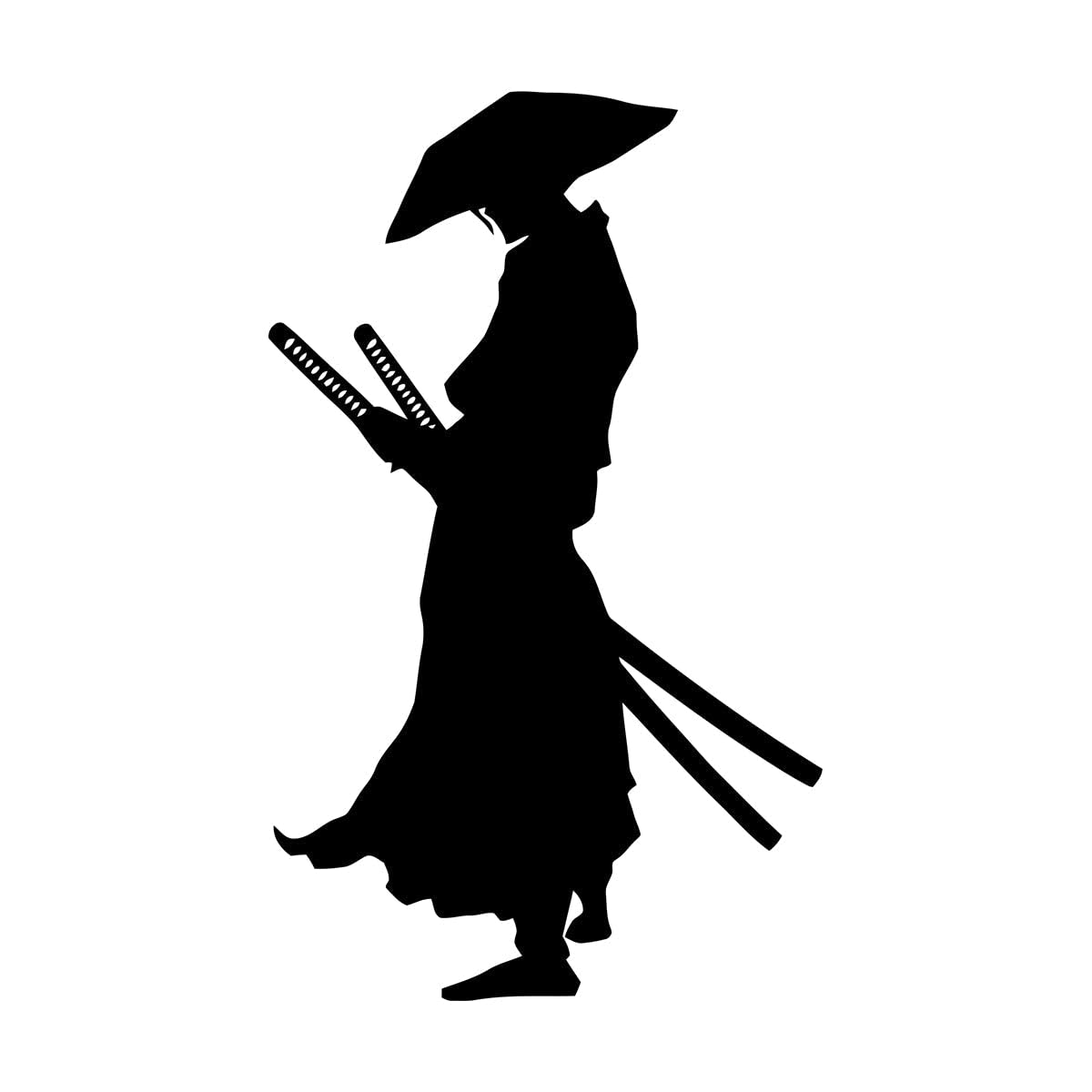 Ronin East Vinyl Wall Sticker Decor Bedroom Samurai Warrior Japan Sword Knight Wall Decal for Living Room Decoration Art Extra Large - 74x120cm โ image 1