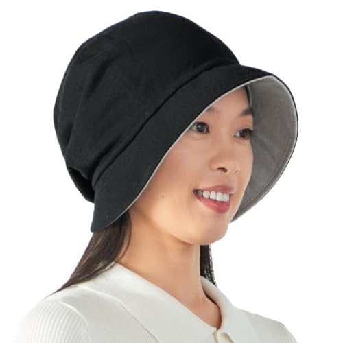 Gorro reversible de algodón orgánico para mujer miniatura 1