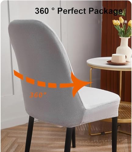 Housse de chaise dos courbe de qualité supérieure en textile épais lavable