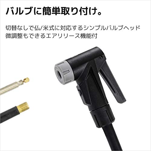 Surfas Fp-200 Af-T3 Bicycle Floor Pump, Matte Black, One Size, Air Gauge Included, Presta And Schrader #TOP3
