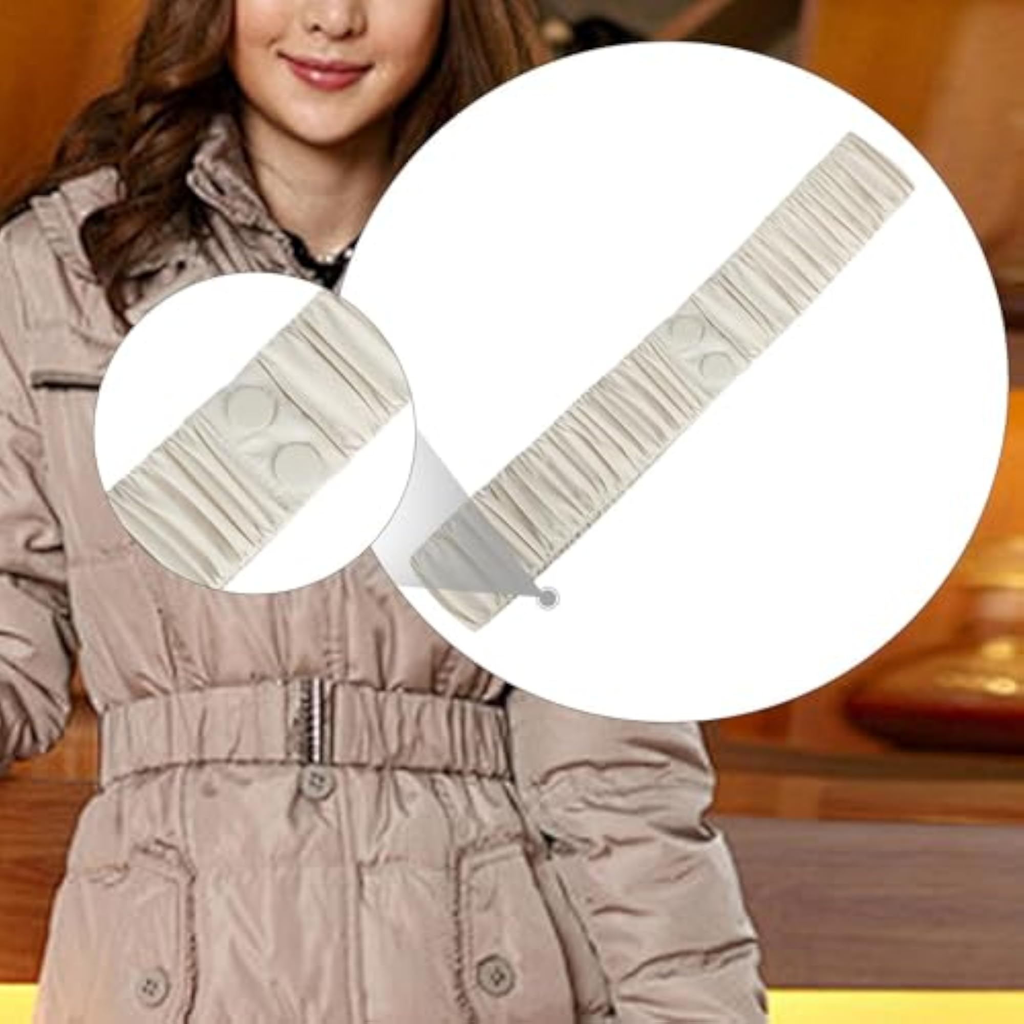 Women's Elegant Elastic Waist Belt for Sweater & Jacket