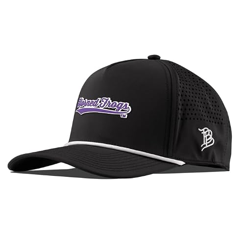 Branded Bills Officially Licensed x TCU Horned Frogs Black 5-Panel TCU Horned Frogs Scripts PVC