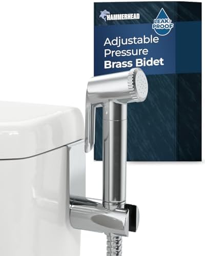 HammerHead Showers Solid Metal Adjustable Pressure Handheld Bidet...