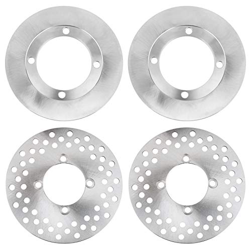 Front And Rear Brake Disc Rotor For Yamaha Rhino 700 YXR700 4X4 2008 2009-2013 - Foto 7