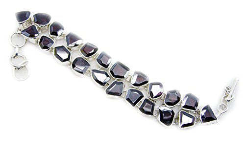 Bracelet grenat et argent 925 parfait pour sublimer vos tenues de soirée