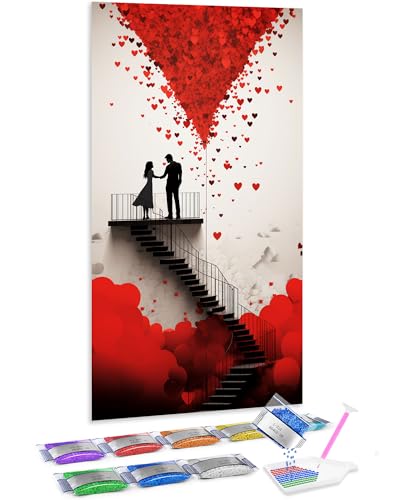 Kit de pintura con diamantes 5D Jumpdot de pareja para decorar tu salón