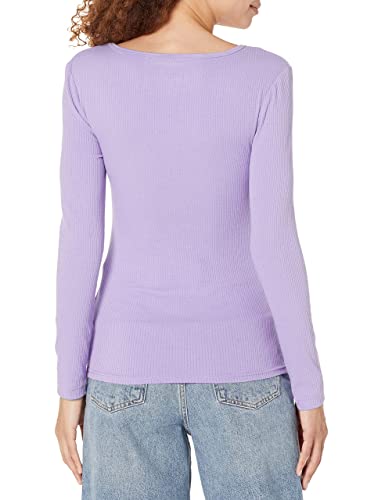 Image of Amazon Essentials Women's Long Sleeve Slim-Fit Rib Scoop Neck Sweater, Fall Tops, Pack of 2