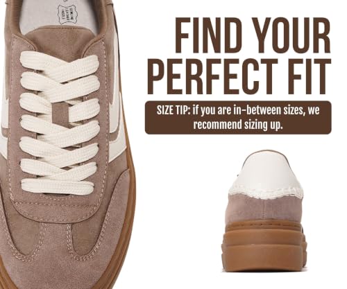 Image of Project Cloud Platform Sneakers for Women Footwear - Memory Foam Insole Womens Shoes, Lightweight and Non-Slip Sole Lace Up Fashion Sneakers for Women 2026 (Volley)