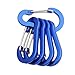 GMBYLBY 5Pcs/Set Wiregate Carabiner Clips Aluminum Alloy D-Shape Spring Clip Multi-Uses for Hiking Camping Fishing Backpacking