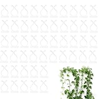 50 Stück Pflanzenclips Wand,Pflanzen Wandhalterung,Clip Selbstklebender Befestigung,Großer Kletterpflanzen,für Rankhilfe Kabelorganisator Kletterhilfe Innenpflanzen Wand Gartenbau Gemüse(Weiß)