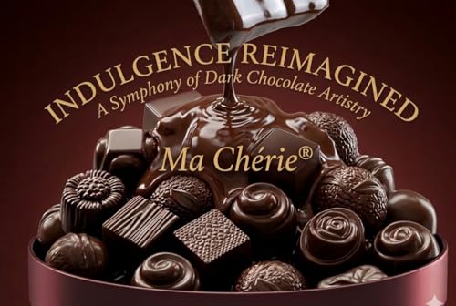 Image of Ma Cherie 70% Cocoa Artisan Chocolate Premium | Handcrafted Dark Chocolate Bites - 192g (20 Units x 9g Each) | Combo of 2 Premium Box Pure & Nut-Free | Ideal Gift for Corporate & Occasions