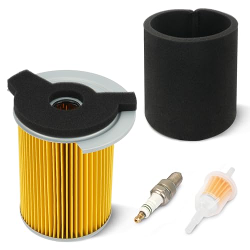 Golf Cart Air Filter, Yamaha Air Filter & Pre-Filter Suitable for G16 G20 G21 G22 G29 Drive Golf Cart, Golf Cart Tune Up Kit Include Spark Plug & Fuel Filter, Replace OEM#JN6-E4450-01 JN6-E4450-00