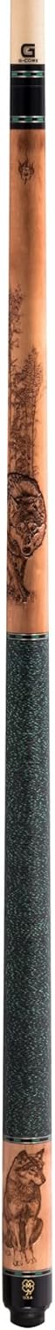 McDermott USA G338 Wild Wolf Wildfire Maple G-Core Pool/Billiards Cue Stick