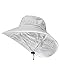 Sun Protection Zone Unisex Lightweight Adjustable Outdoor Booney Hat (100 SPF, UPF 50+) - White
