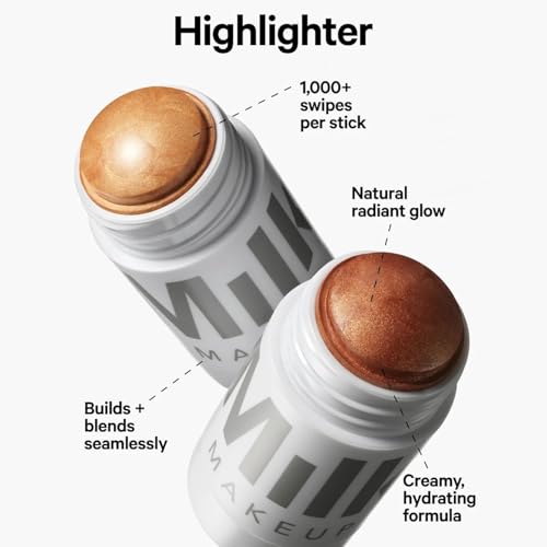 Image of Milk Makeup Travel Friendly Intro Gift Set - 12HR Setting Spray 1.69oz, Blush + Lip Color (Werk /Dusty Rose) .21oz, Lip Oil (Werk Trip /Dusty Rose) .2oz, Highlighter (Lit /Champagne) .21oz + Makeup Bag