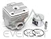 Everest New Stihl TS400 TS 400 Cylinder Head Piston Kit With Rings Pin Clips 49mm
