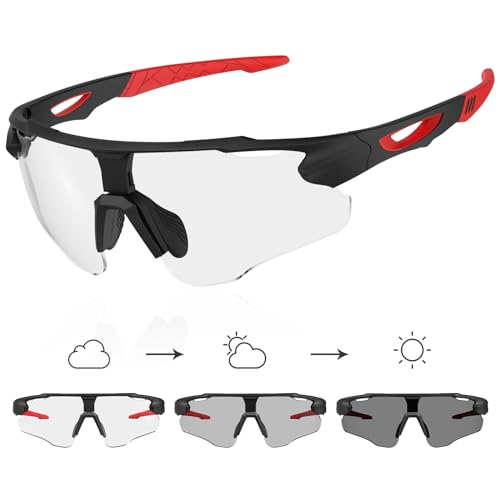 X-TIGER Gafas Ciclismo Fotocromáticas Hombre Mujer Con TR90 Gafas Running MTB Deportivas