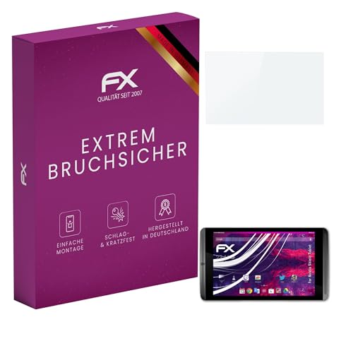 atFoliX Protection Écran Film de verre en plastique compatible avec Nvidia Shield Tablet Verre film protecteur, 9H Hybrid-Glass FX Protection Écran en Verre...