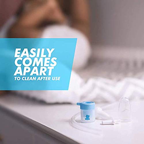 Bubzi Co Quick-Relief Baby Nasal Aspirator, Baby Nose Sucker for Baby, No Filters Required, Safe, BPA Free, Soft Tip Newborn Booger Sucker, Manual Nose Cleaner - Thumbnail 6