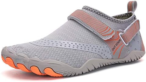 ANDUNE Men's Barefoot & Minimalist Cross Training Shoes - Orange Bolts | Wide Toe Box | Zero Drop Sole