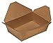 Take Out Food Containers 45 oz Kraft Brown Paper Take Out Boxes Microwaveable Leak and Grease Resistant - To Go Containers for Restaurant, Catering, Food Truck - Recyclable Lunch Box #8 (25)