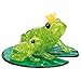 HCM Kinzel 59197 Crystal 3D Puzzle Frog Pair Green