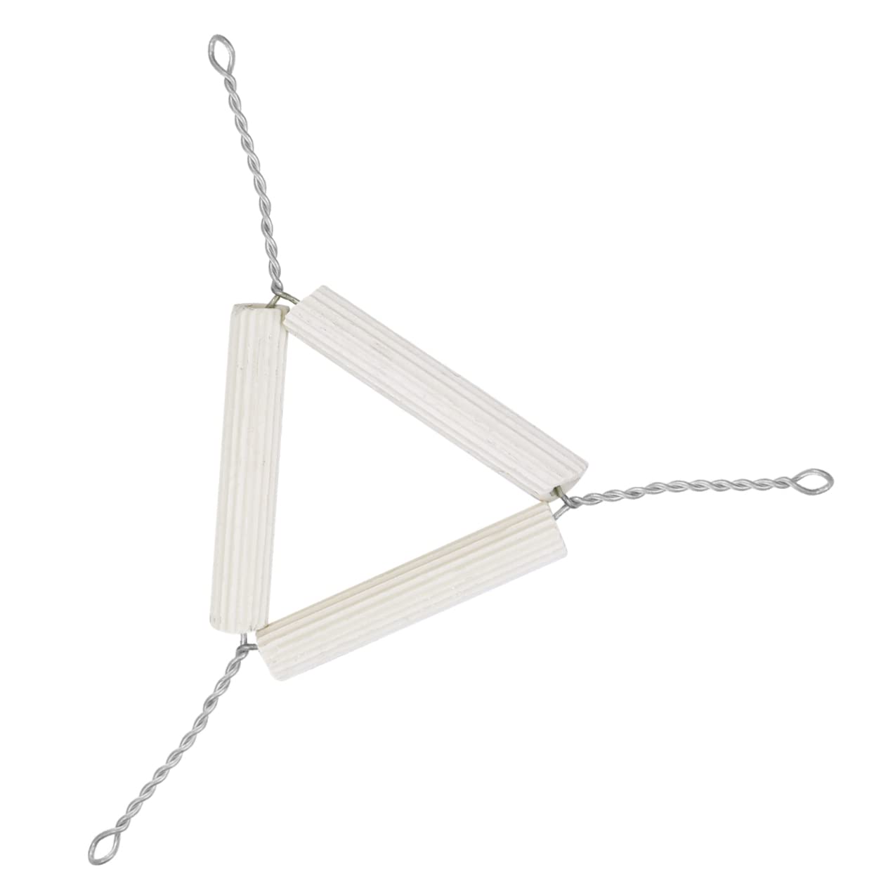 CIYODO 10pcs Mud Triangular Crucible Stand Pipe Tool Chemistry Heating Support Crucible Heating Base Lab Heating Base Experimental Apparatus Pipe Supports Crucible Holder Iron Wire White