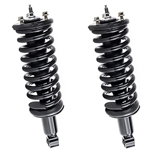 Image of Detroit Axle - 4WD Front 8pc Struts Kit for 2005-2019 Nissan Frontier 4.0L, 2 Struts & Coil Spring 2 Sway Bars 2 Outer Tie Rods 2 Lower Ball Joints Replacement Suspension