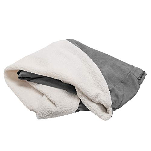 Furhaven CVR-95408037 Replacement Dog Bed Cover Sherpa & Suede Snuggery cover