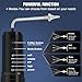 Electric Ear Cleaner Ear Wax Removal, Ear Wax Removal Kit with 8 Rreusable Irrigation Tips - Battery Powered Ear Cleaning Tool - Ear Irrigation Flushing System for Adults