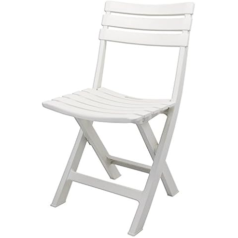 Garden Stool Camping Chair Folding Chair Folding Garden Furniture Patio Set Camping Plastic - White Cover