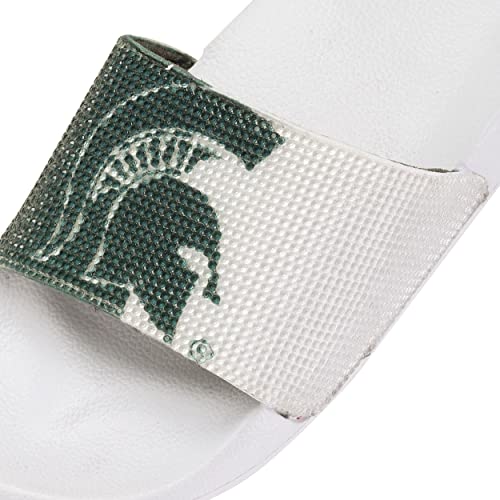 FOCO Michigan State Spartans NCAA Womens Big Logo Shimmer Slide - L by FOCO - Image 3