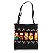 Russian Matryoshka Babushka Flowers Nesting Do Black Tote Bag