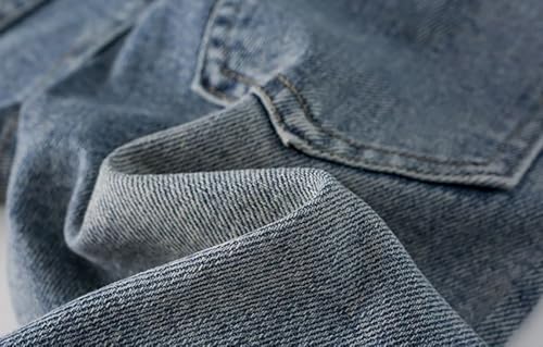 Anime High Waisted Straight Leg Jeans for Girls Cartoon Printed Denim Long Pants with Pocket4