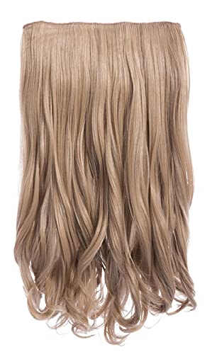 Image of Artifice 5 Clips 26 inch Long Curly /Wavy hair extensions Beige Blonde