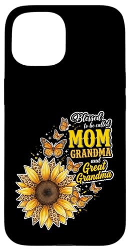 Blessed To Be Called Mom And Grandma �Ђ܂�� �q���E �}�} �X�}�z�P�[�X iPhone 15 �p