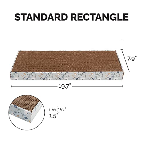 Image of Furhaven Holiday Classic Reversible Corrugated Cat Scratcher Pad w / Catnip - Hanukkah Print, One Size