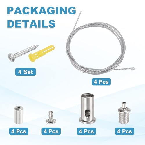 Cables de alambre para colgar la iluminación de tu comedor con este kit de suspensión moderno 3