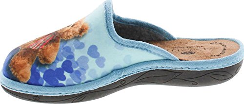 Womens 18017 I Heart Teddy Cozy House Slippers Made In Europe2