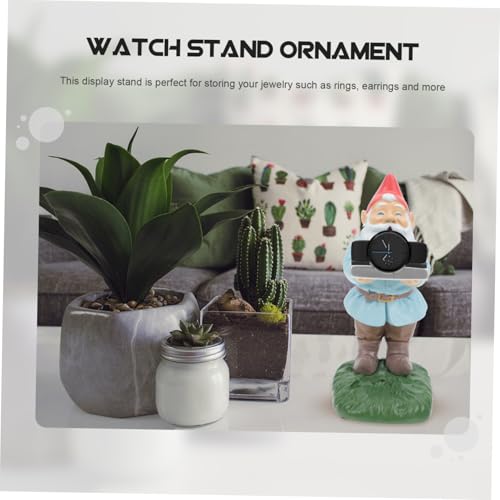 Support montre de bureau original en forme de gnome pour décoration intérieure