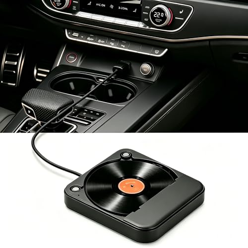 CD Player for Car, External Portable Car CD Players with USB/AUX Port, Universal USB CD Player for Vehicle, Laptop, TV, Computer, for Android 4.4 and Above Navigation