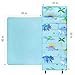 Wildkin Kids Microfiber Nap Mat – Soft Sleep Mat with Pillow, Ideal for School & Travel - Dinosaur Land