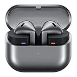 Samsung Galaxy Buds3 Écouteurs Intra-Auriculaires sans Fil Bluetooth avec réduction Active du Bruit (ANC), réduction adaptative du Bruit, avec Audio à 360°, argenté et étui Transparent Anymode
