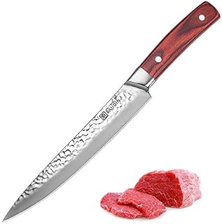 Carving Knife 8 Inch, PAUDIN Narrow Chef Knife of Slicing Sashimi, Meat, Sharp