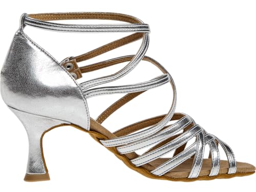 Foto von Diamant Damen Tanzschuhe 108-087-013 - Silber - 6,5 cm Flare [UK 7,5]