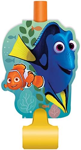 Miniatura 4 de Finding Dory Finding Nemo - Suministros de decoración para fiesta de cumpleaños, paquete para 8 incluye sombreros de fiesta, 8 reventones de fiesta,