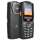 AGM M6 Feature Phone, 4G LTE Dual SIM Unlocked - T-Mobile Compatible, Large Button & Font, 109dB Speaker, IP68 Waterproof/Drop-Proof, Rugged Basic Cell Phone for Outdoors