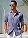 Runcati Mens Short Sleeve Guayabera Shirts Button Down Cuban Casual Mexican Shirts Summer Beach Wedding Linen Tops Navy